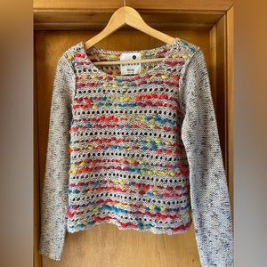 Kensie Pieces MEDIUM Multicolored Striped Sweater